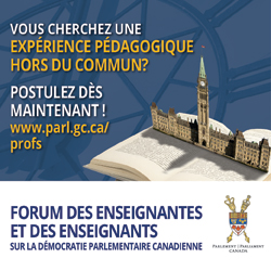 Forum des enseignantes et des enseignants sur la démocratie parlementaire