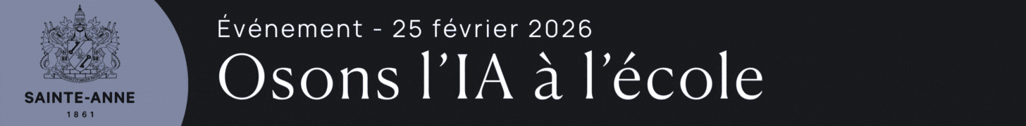 L'humain au centre. La pédagogie comme boussole. L'IA comme levier.