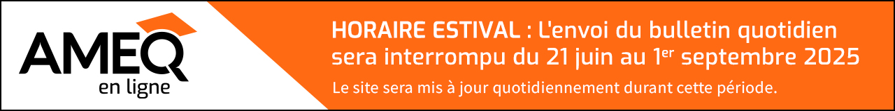 Bulletin quotidien interrompu du 21 juin au 1er septembre 2025